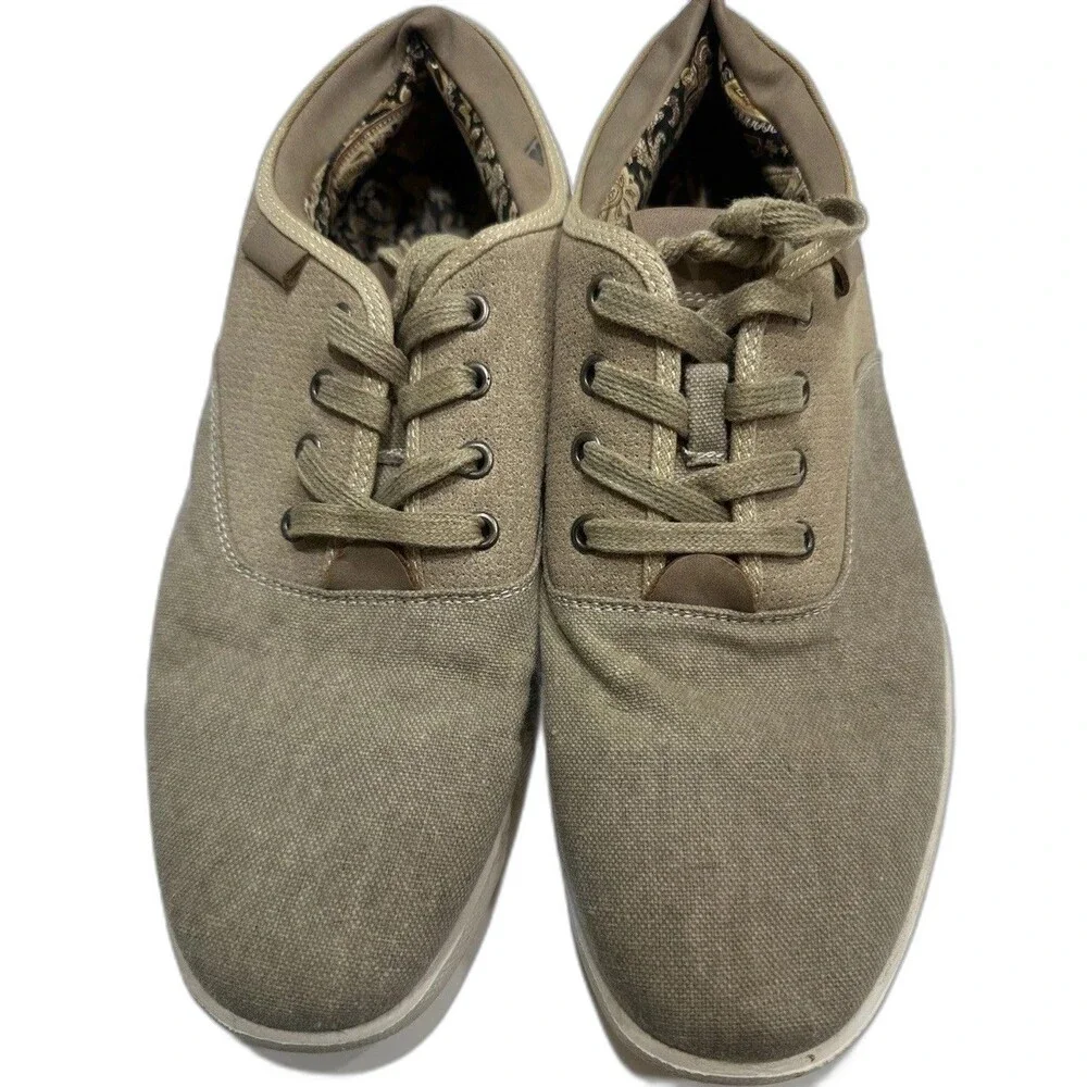 Robert David Hudson Men’s Canvas Lace Up Casual Shoes Sneakers Size 10